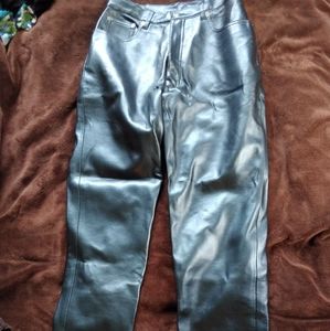 BB Dakota vegan grey leather pants size 14